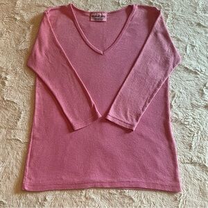 Michael Stars Stretch V-Neck 3/4 Sleeve Tee